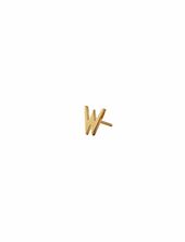 Earring Studs Archetypes, A-z Design Letters Gold