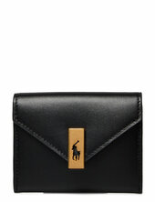 Polo Id Leather Fold-over Card Case Polo Ralph Lauren Black