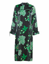Objflora L/s Long Dress 125 Object Black