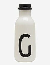 Water Bottle A-z Design Letters White