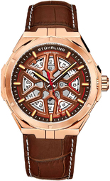 Stührling Original Herreur 379.05 Legacy Brun/læder Ø44 Mm