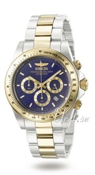 Invicta Herreur 3644 Speedway Blå/gul Guldtonet Stål Ø39.5 Mm