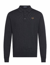 Classic Knit Shirt L/s Fred Perry Navy