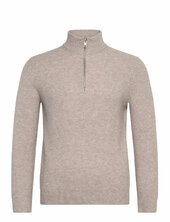 Knitted Sweater With Perkins Neck Mango Beige