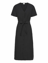 Viprisilla S/s V-neck Midi Dress Vila Black