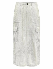 Onlmalfy-caro Linen Long Skirt Pnt Only White