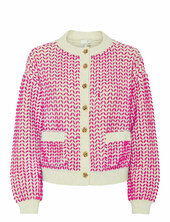Yasgea Ls Knit Cardigan Yas Pink