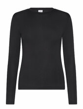 Vialexia O-neck L/s Top - Noos Vila Black