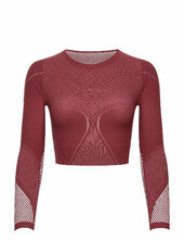 Zen Crop Longsleeve Wolford Burgundy
