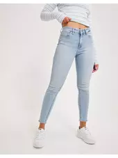 Only Onlblush Mid Sk Ank Raw Jns Rea306 Skinny Jeans Lyseblå