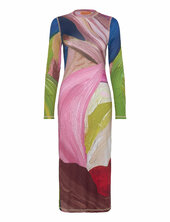 Pullover Long Sleeve Midi Dress, 22 Stine Goya Patterned
