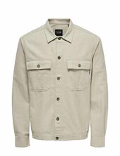 Onskennet Life Ls Linen Overshirt Only & Sons Beige