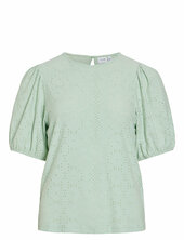 Vikally O-neck 2/4 Top - Noos Vila Green
