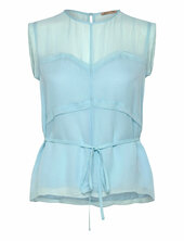 Delicate Crepe Chiffon Top Stella Nova Blue