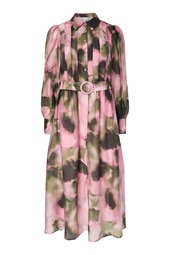 Yas - Kjole - Rinaro Ls Long Shirt Dress - Almond Blossom Rinaro Print