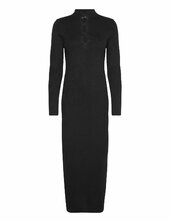 Ribbed Butt D Dress Mango Black