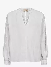 Mmzeina Linen Blouse Mos Mosh White