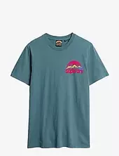 Great Outdoor Chest Graphc Tee Superdry Blue