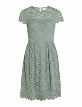 Vikalila Capsleeve Lace Dress Vila Green