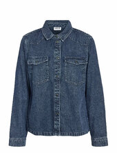 Nmnew Signe L/s Denim Shirt Vi002mb Noos Noisy May Blue