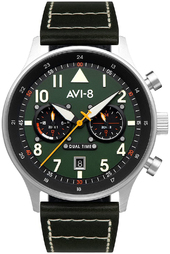 Avi-8 Herreur Av-4088-02 Hawker Hurricane Grøn/læder Ø43 Mm
