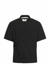 Akjesper Tec S/s Kimono Anerkjendt Black