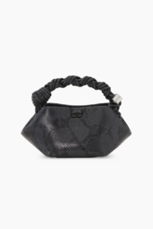 Ganni Bou Bag Mini Snake A7071 - Black Oyster - Ganni - Grå One Size