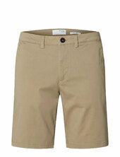 Slhslim-miles Flex Shorts Noos Selected Beige