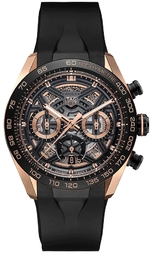 Tag Heuer Herreur Cbu2050.ft6273 Carrera Sort/gummi Ø44 Mm