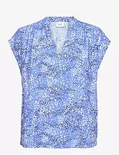 Daciasz Ss Blouse Saint Tropez Blue