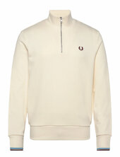 Half Zip Sweatshirt Fred Perry Cream