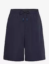 Stretch Nylon-blend Loose Fit Bermuda Short Scotch & Soda Navy