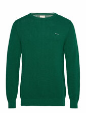 Cotton Pique C-neck Gant Green