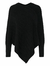 Kavinnie Poncho Kaffe Black