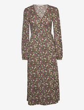 Printed Cut-out Detail Dress Mango Patterned