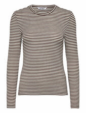 Srfenja Stripe O-neck Top Soft Rebels Brown