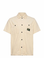 Aktheo Corduroy S/s Shirt Anerkjendt Beige