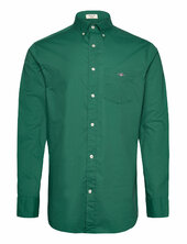 Reg Poplin Shirt Gant Green