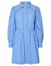 Yaskenira Ls Shirt Dress S. Yas Blue