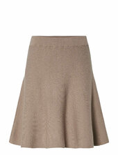 Yasfonny Hw Knit Skirt S. Noos Yas Beige