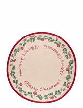 Jute/cotton Christmas Tree Mat Lexington Home Patterned