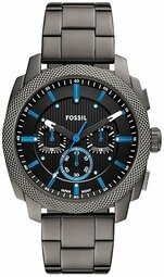 Fossil Herreur Fs6098 Machine Sort/stål Ø44 Mm