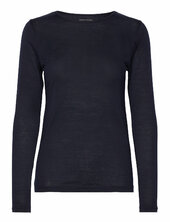 Wool/tencel Tee Long Sleeve Panos Emporio Navy