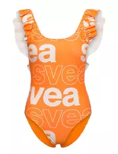 W. Ruffle Swimsuit Svea Orange