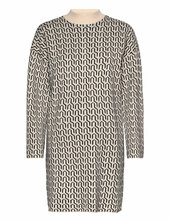 Vmgoldneedle Art Ls Short Highneck Dress Vero Moda Beige