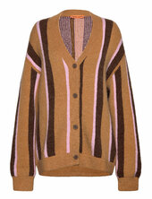Long Sleeve Cardigan, 2280 Cable Kn Stine Goya Brown