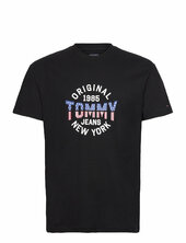 Tjm Reg Usa Circle Graph Ss Tee Tommy Jeans Black