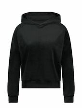 Hoody Ls Velours Hunkemöller Black