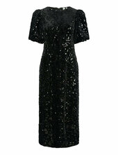 Yassofie 2/4 Sequin Midi Dress - Show Yas Black