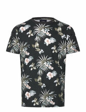 Slub Aop Tee S/s Lindbergh Patterned